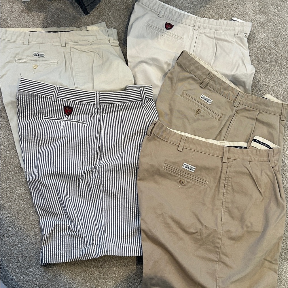 Five pair Polo Ralph Lauren Shorts